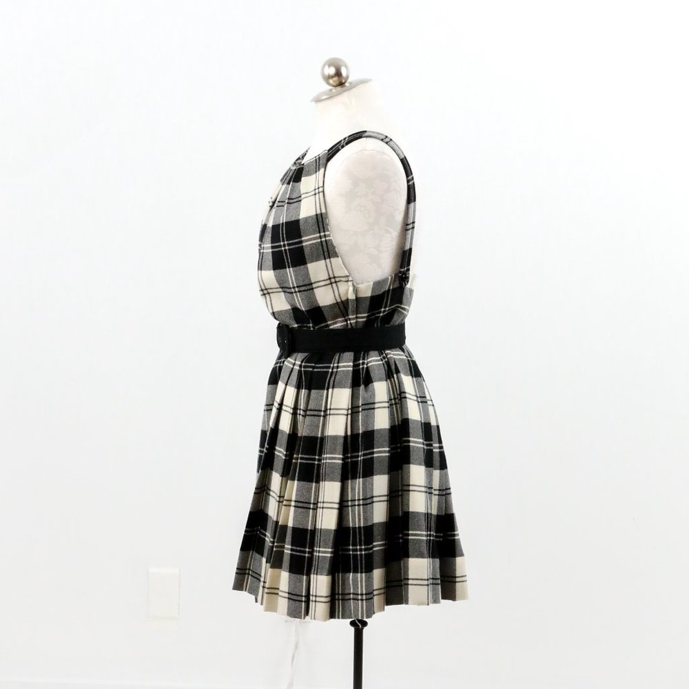 Anthropologie Jill Stuart 10 Wool Plaid Mini Dress - Picture 8 of 11